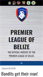 Mobile Screenshot of premierleagueofbelize.com